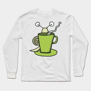 Snail with coffee Long Sleeve T-Shirt